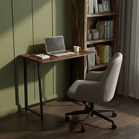 Składany stół komputerowy 80x45 cm stolik pod laptop loft antyczny orzech ModernHome, MODERNHOME