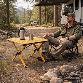 Składany stół turystyczny 60x60 cm kempingowy z torbą MultiGarden