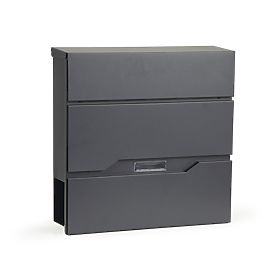 Skrzynka pocztowa na listy i gazety z ocynkowanej stali