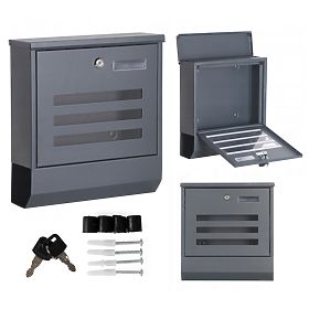 Skrzynka pocztowa na listy i gazety ze stali nierdzewnej