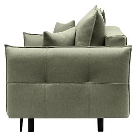 Sofa z funkcją spania i schowkiem Notti, zielona