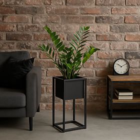 Stojak na kwiaty Concove loft 40 cm czarny