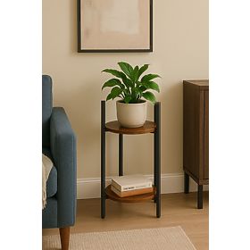 Stojak na kwiaty stojący stojak na kwiaty dekoracja 2 poziomy loft ModernHome