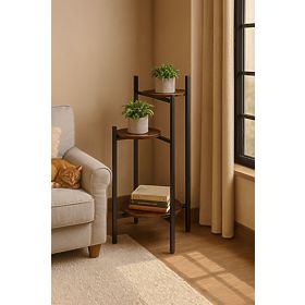 Stojak na kwiaty, stojak na kwiaty, dekoracja, 3 poziomy, loft ModernHome