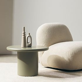 Stolik kawowy Arce 60 cm, oliwkowy, matowy, lectus