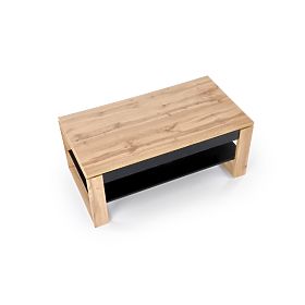 Stolik kawowy BETTY z podnoszonym blatem dąb artisan / czarny (2p=1ks)