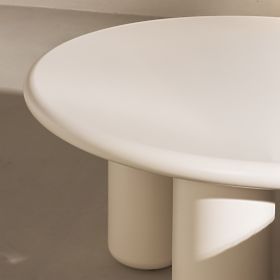 Stolik kawowy Blair 60 cm, kremowy, matowy