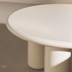 Stolik kawowy Blair 60 cm, kremowy, matowy