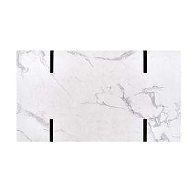 Stolik kawowy BLANCA biały marmur – czarny, Halmar