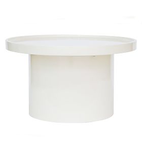 Stolik konferencyjny Chia, 70 cm, biały, błyszczący