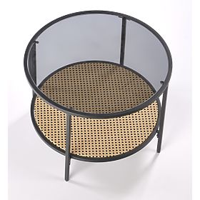 Stolik konferencyjny DAKOTA dymiony / naturalny (1p=1szt.), Halmar