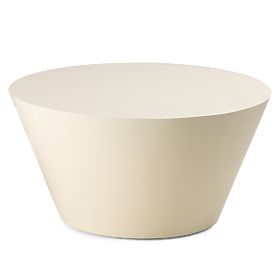 Stolik konferencyjny Eclipso, 60 cm, kremowobiały, błyszczący