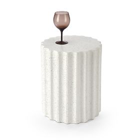 Stolik konferencyjny FARA kompozyt - tlenek magnezu, biały (1p=1szt), Halmar