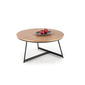 Stolik konferencyjny KARIDA dąb naturalny/czarny (1p=1szt), Halmar