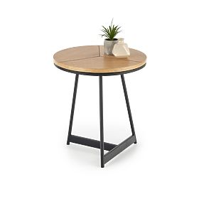 Stolik konferencyjny KARIDA-S dąb naturalny/czarny (1p=1szt), Halmar