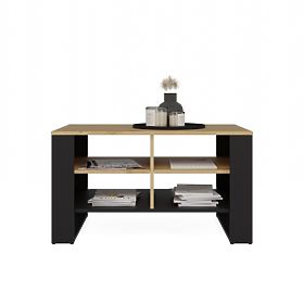 Stolik konferencyjny Modern 4P SLIM DĄB ARTISAN CZARNY