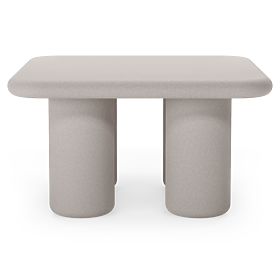 Stolik ogrodowy Vibonis 70 cm, kwadratowy, cementowy, jasnobeżowy