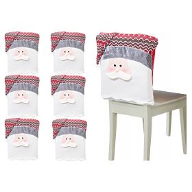 Świąteczny pokrowiec na krzesło YX22020 6 szt., Tutumi