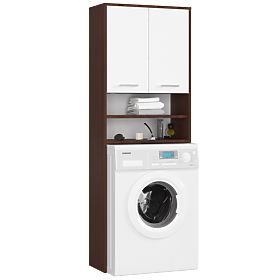 SZAFKA ŁAZIENKOWA FIN NAD PRALKĘ WENGE / BIAŁA