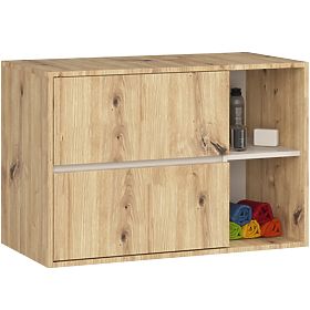 SZAFKA ŁAZIENKOWA POD UMYWALKĘ VAMI W90 2SZ 2P DĄB ARTISAN / KASZMIR