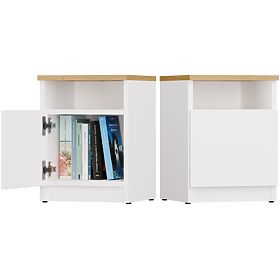 Szafka nocna GALAX 30/1D BIAŁA-ARTISAN