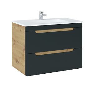 Szafka pod umywalkę 80 cm 2 szuflady