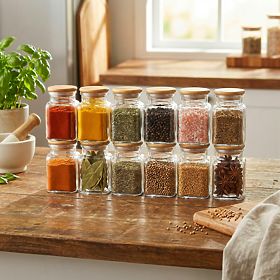 Szklanki na przyprawy HIDALGO zestaw 12 sztuk
