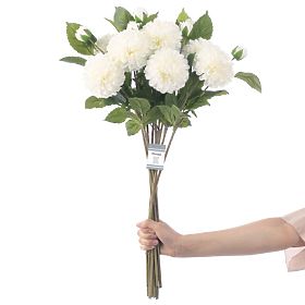 Sztuczny kwiat PIWONIA kremowy kolor nowoczesny styl ameliahome