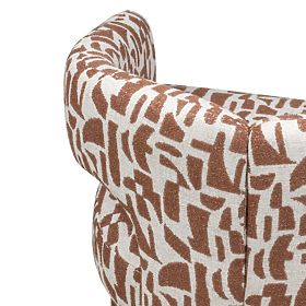 Tapicerowane krzesło Castelo, marsala