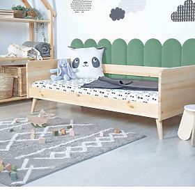 Tapicerowany panel Łuk - miętowy