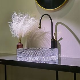 Umywalka meblowa Rea Cristal Transparent 39, Rea