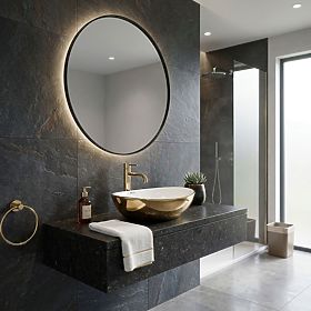 Umywalka nablatowa Rea Sofia Gold / White