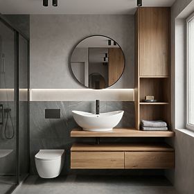 Umywalka REA Cindy nablatowa, Rea