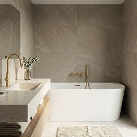 Wanna ścienna CAPRI SLIM 170 cm, Rea