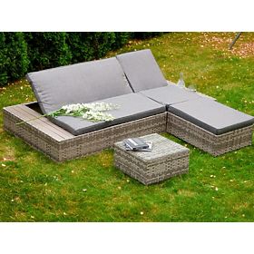 Wielofunkcyjne łóżko z technoratanu DIABOLICO