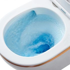 Wisząca misa WC Rea Carlo Mini Tornado GOLD EDGE