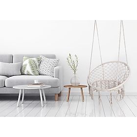 Wiszące krzesło Bocianie Gniazdo TOGO kremowe