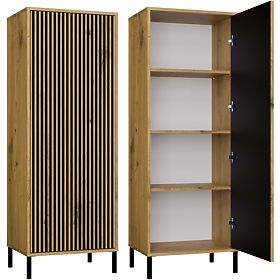 Witryna KAMARO 1DD SLIM DĄB ARTISAN Panel Frontowy Lamelowy