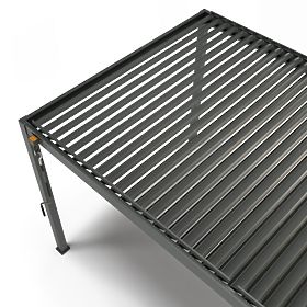 Wolnostojąca pergola ogrodowa Antilla z aluminium, 6x3 m, bioklimatyczna, ruchome lamele, antracyt
