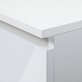 ZAMKNIĘTA BIBLIOTEKA R60 2D 1SZ CLP PK BIAŁA/BIAŁY POŁYSK
