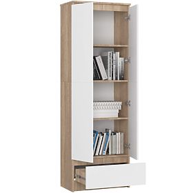 ZAMKNIĘTY REGAŁ R60 2D 1SZ CLP PK DĄB SONOMA / BIAŁY
