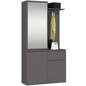 ZESTAW DO PRZEDPOKOJU ENTRO PK GRAFIT SZARY