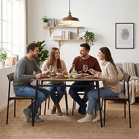 Zestaw mebli do jadalni kuchni stół + 4 krzesła MALMO ModernHome, MODERNHOME