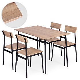 Zestaw mebli do jadalni kuchni stół + 4 krzesła MALMO ModernHome, MODERNHOME