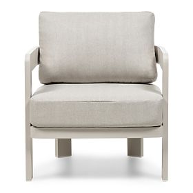 Zestaw mebli ogrodowych Japori, aluminiowy, jasnobeżowy, zaokrąglony