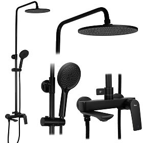 Zestaw prysznicowy REA AVALON CZARNY, Rea